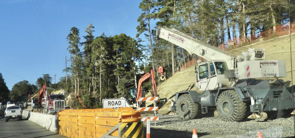 Caspar Creek Bridge Under Construction