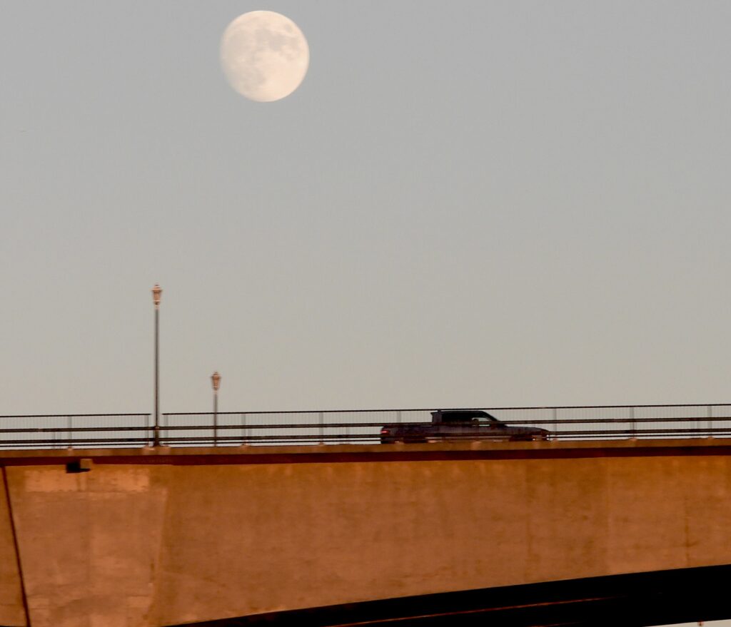 Noyo Harbor Bridge in Fort Bragg, California