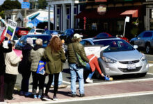 Big turnouts for Presidents’ Day protests in Fort Bragg, Ukiah, nationwide