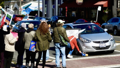 Big turnouts for Presidents’ Day protests in Fort Bragg, Ukiah, nationwide