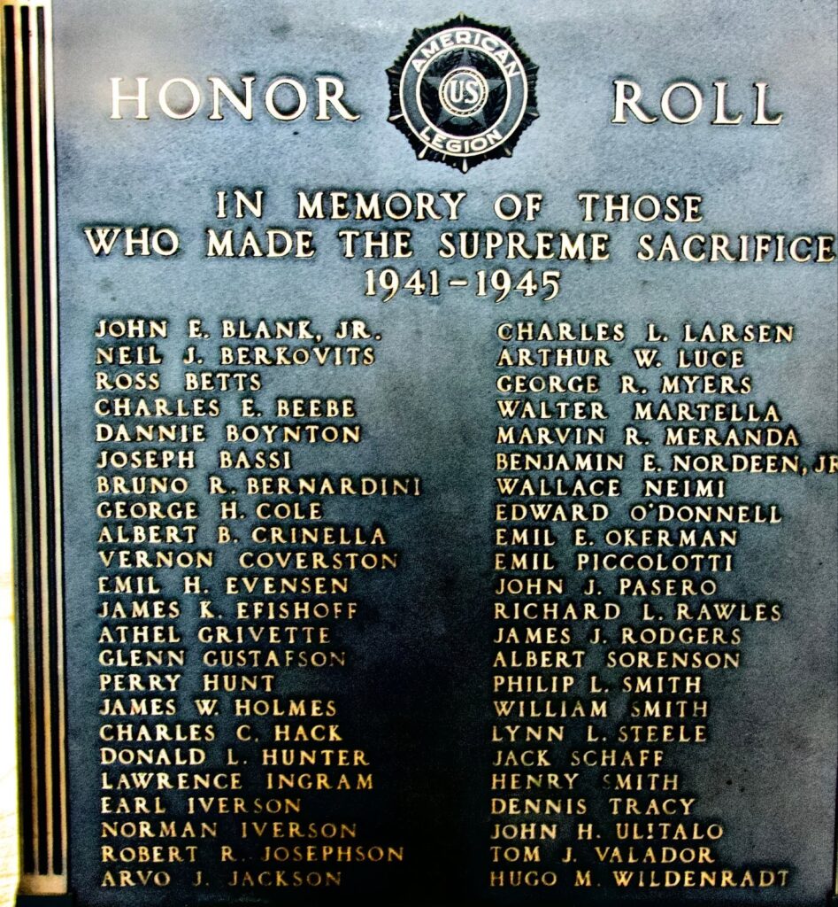 Local men that died in World War II