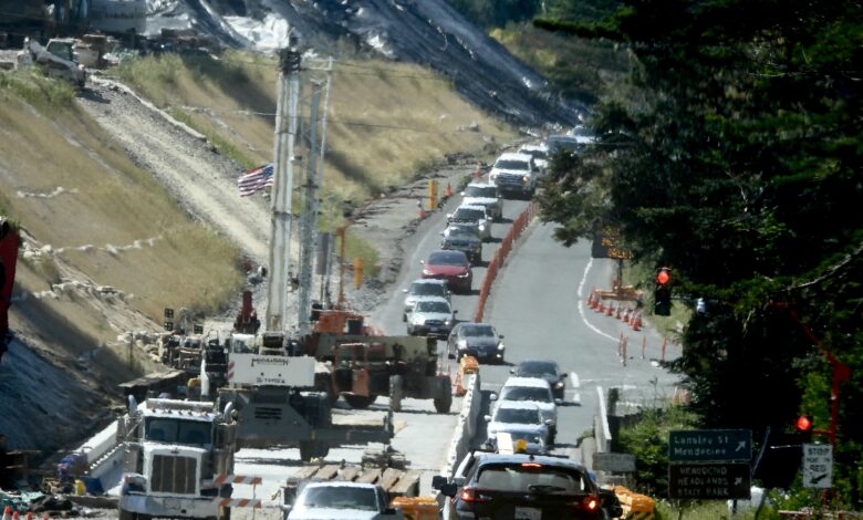 Caltrans describes coming eastward shift to work at Jack Peters Creek Bridge Project- 1930s newspapers show how state built bridge that will last another century Caltrans describes coming eastward shift to work at Jack Peters Creek Bridge Project- 1930s newspapers show how state built bridge that will last another century