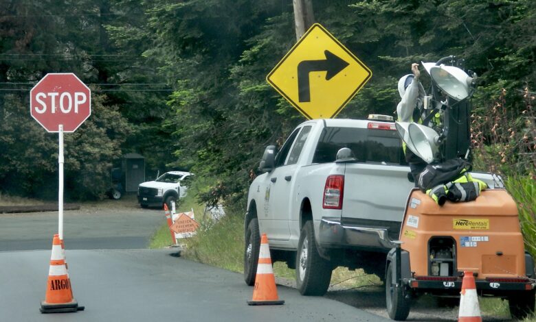 BEWARE the night between Mendo and Elk! Caltrans fixing everything on the roads from Mendocino to Elk, but you won’t read about it on their website BEWARE the night between Mendo and Elk! Caltrans fixing everything on the roads from Mendocino to Elk, but you won’t read about it on their website