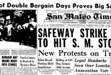 UPDATE- SAFEWAY STRIKE CALLED OFF, DEAL MADE SUNDAY. Fort Bragg Safeway was brand new when 1938 strike hit. Unfair! Past century has see dozens strikes and ‘almost’ strikes in ever changing economic landscape